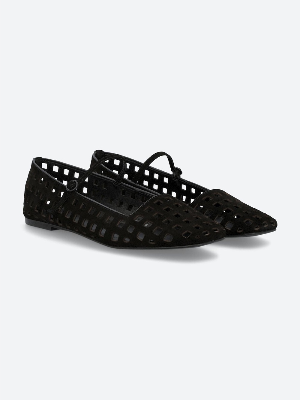 Splendid Black Pointed Toe Mary Jane Flats